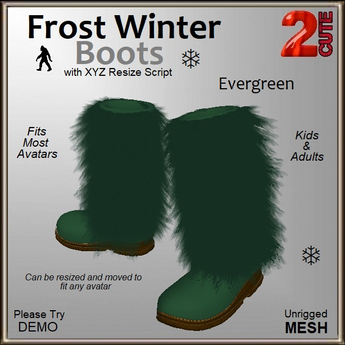Second Life Marketplace - Frost Winter Boot [2cute] Evergreen